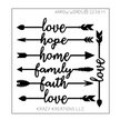 Arrow Words Mini Sticker