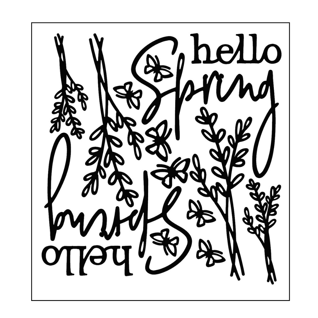 Hello Spring Mini Sticker