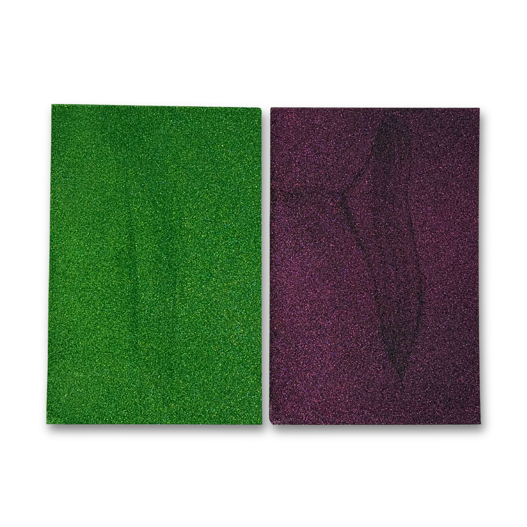 Basil & Garnet Glitter Paper