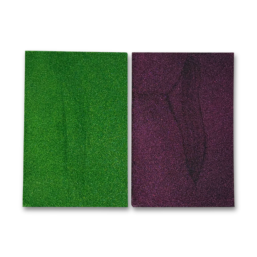 Basil & Garnet Glitter Paper