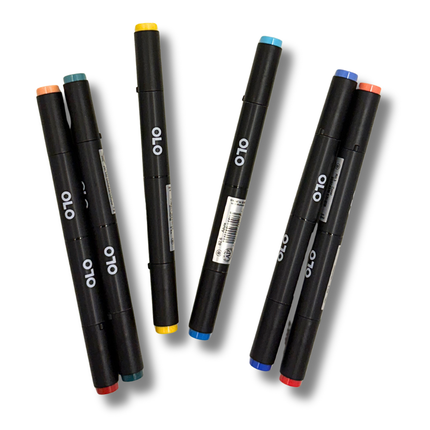 OLO 6pc Alcohol Marker Set, EXPO 4