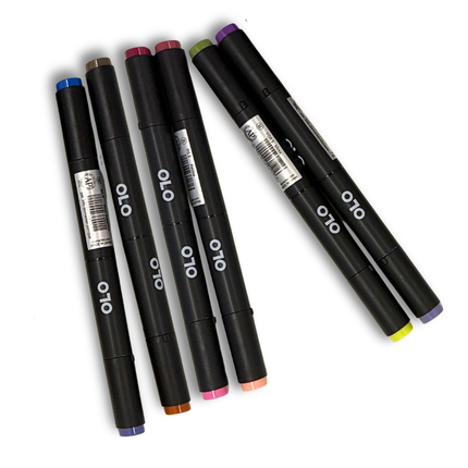 OLO 6pc Alcohol Marker Set, EXPO 6