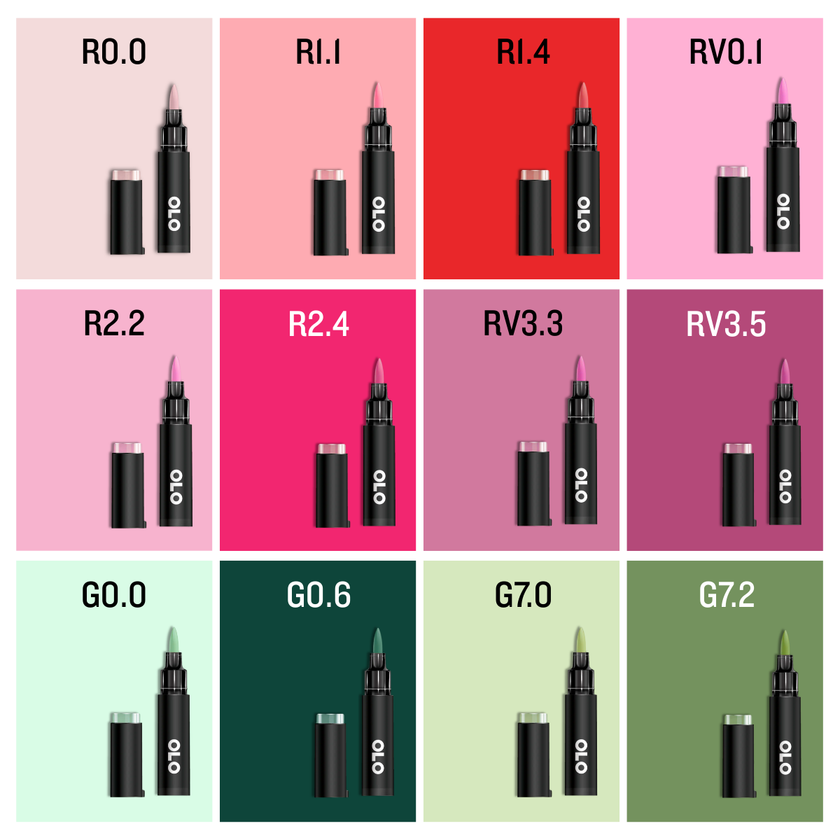 OLO 6pc Alcohol Marker Set, EXPO 8