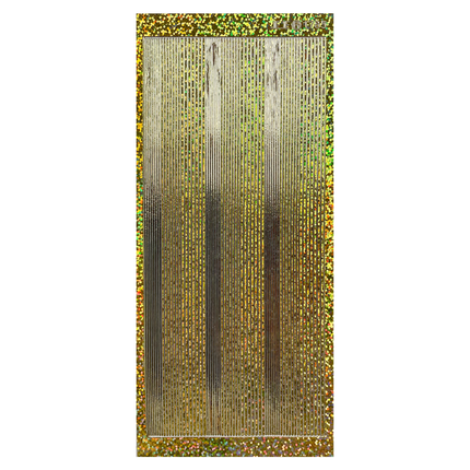 Lines - Holographic Gold