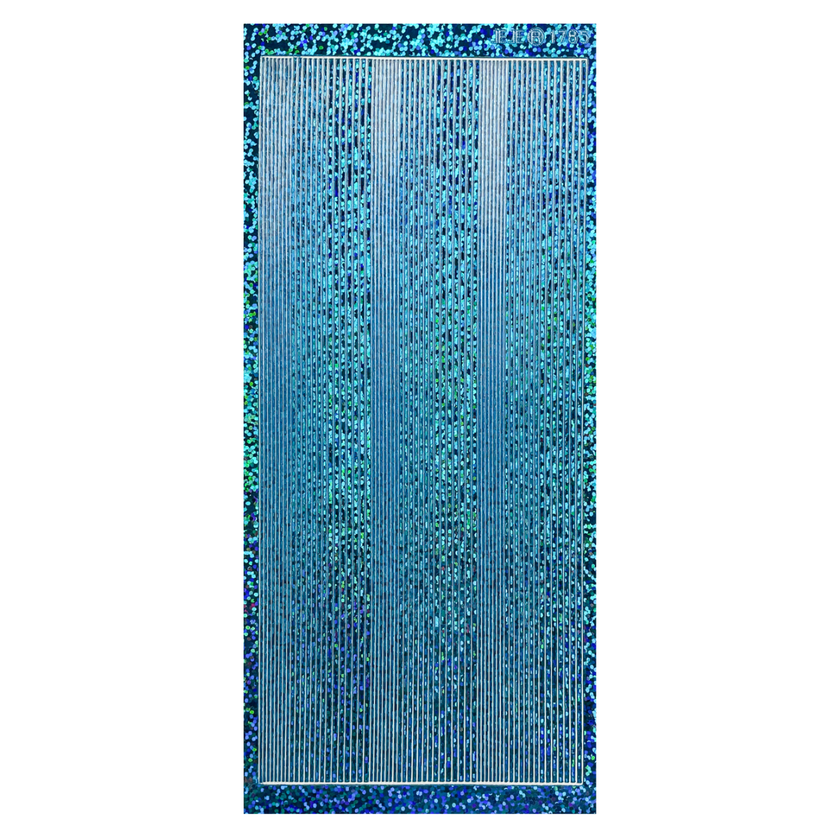 Lines - Holographic Light Blue