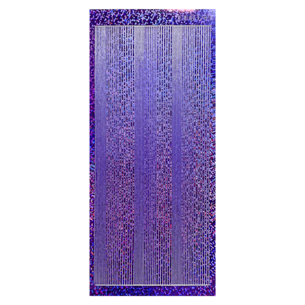 Lines - Holographic Purple