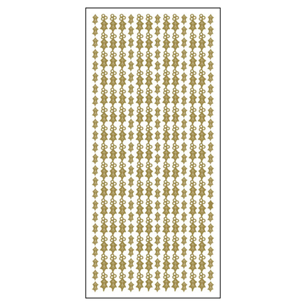 Holly Border - Holographic Gold