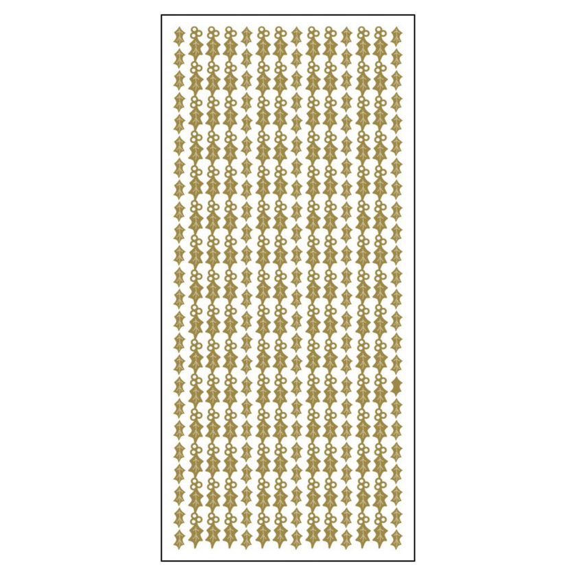 Holly Border - Holographic Gold