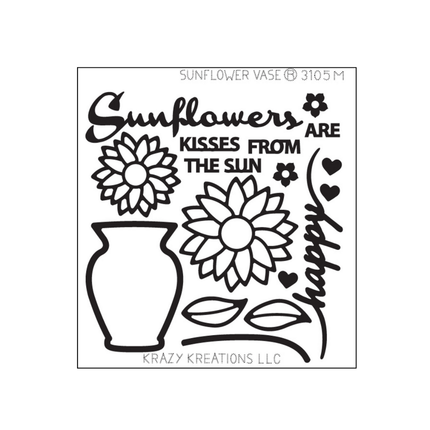 Sunflower Vase Mini