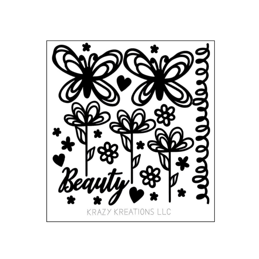 Butterfly Scribbles Mini