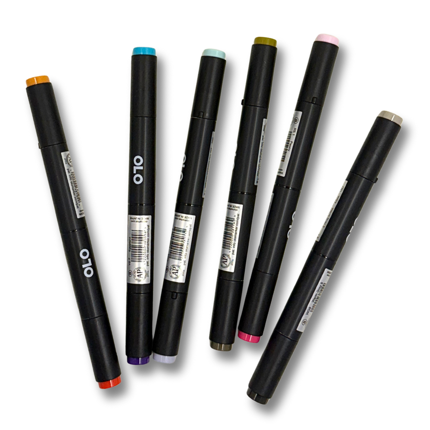 OLO 6pc Alcohol Marker Set, EXPO 2