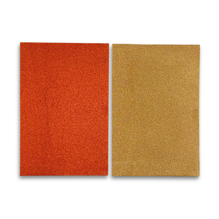 Orange & Sahara Glitter Paper
