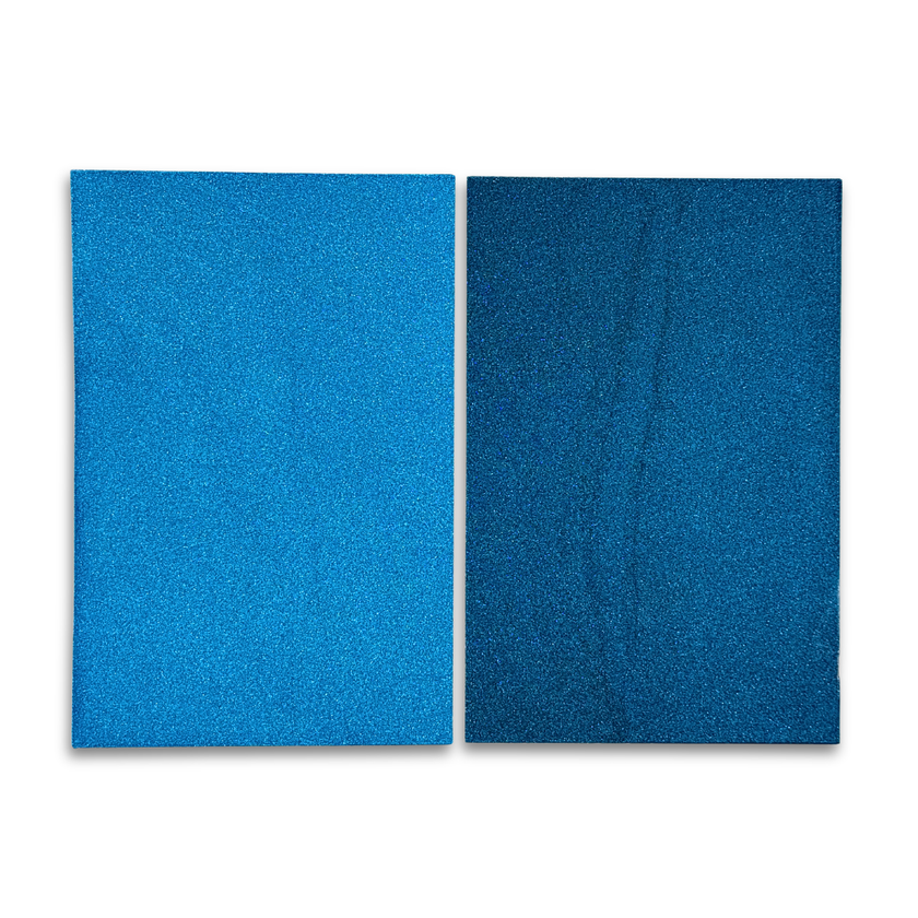 Royal Blue & Teal Glitter Paper