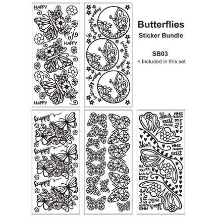 Butterflies Sticker Bundle