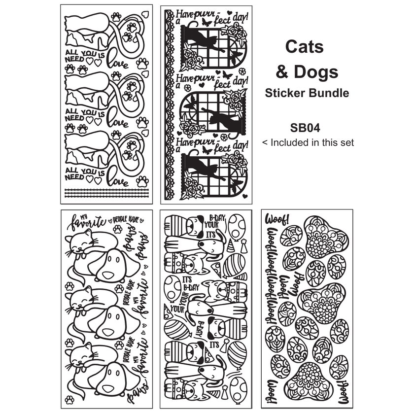 Cats & Dogs Sticker Bundle