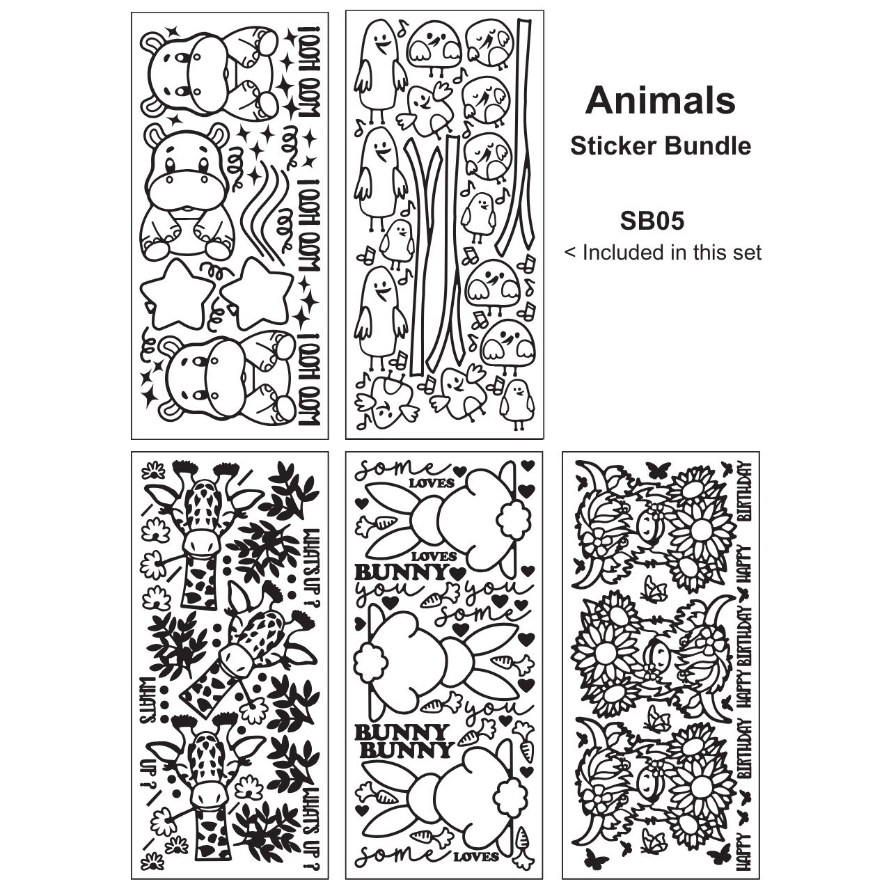 Animals Sticker Bundle
