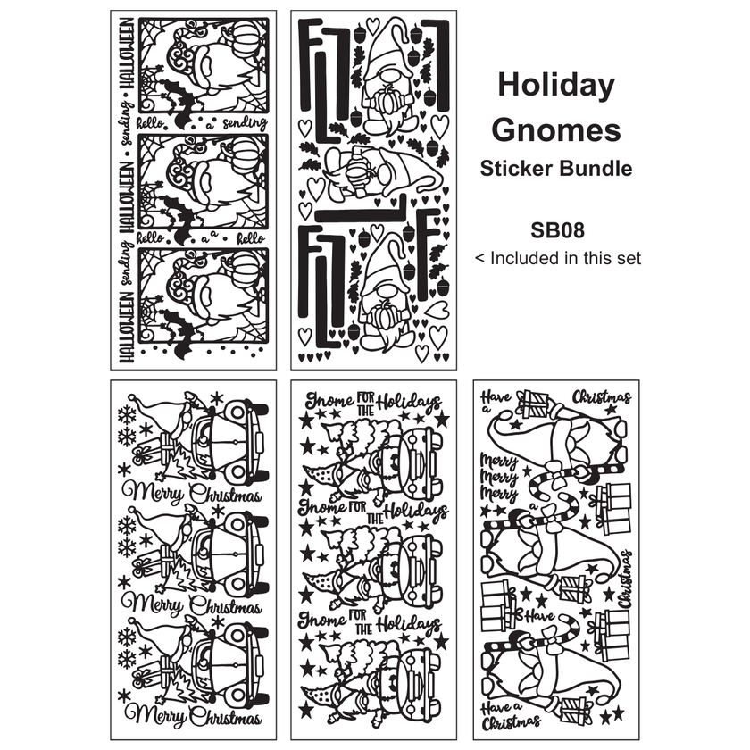 Holiday Gnomes Sticker Bundle