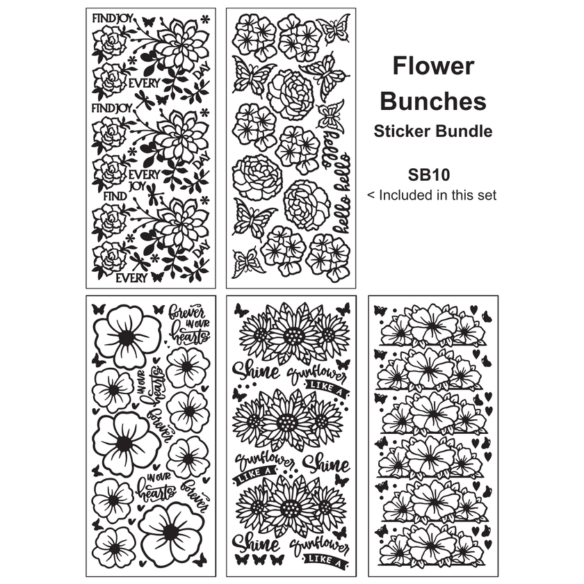 Flower Bunches Sticker Bundle