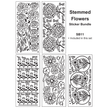 Stemmed Flowers Sticker Bundle