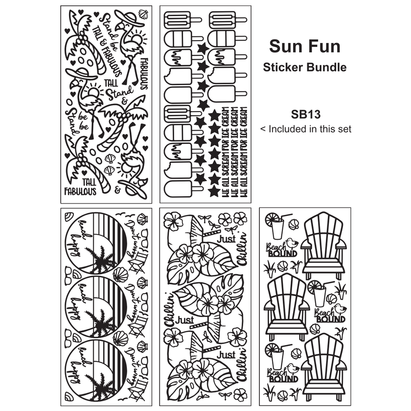 Sun Fun Sticker Bundle