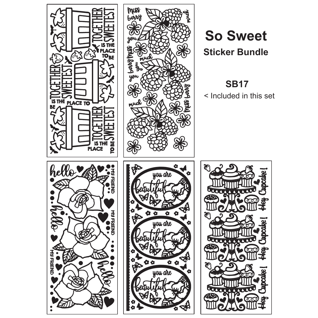 So Sweet Sticker Bundle
