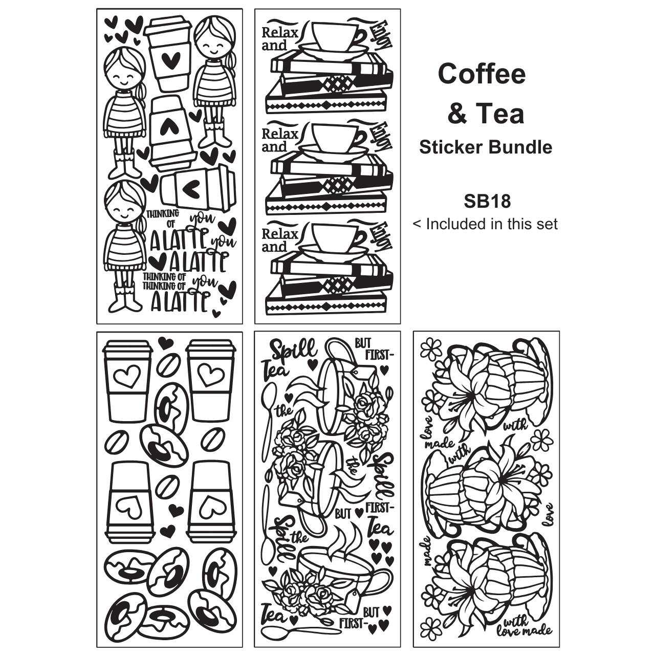 Coffee & Tea Sticker Bundle