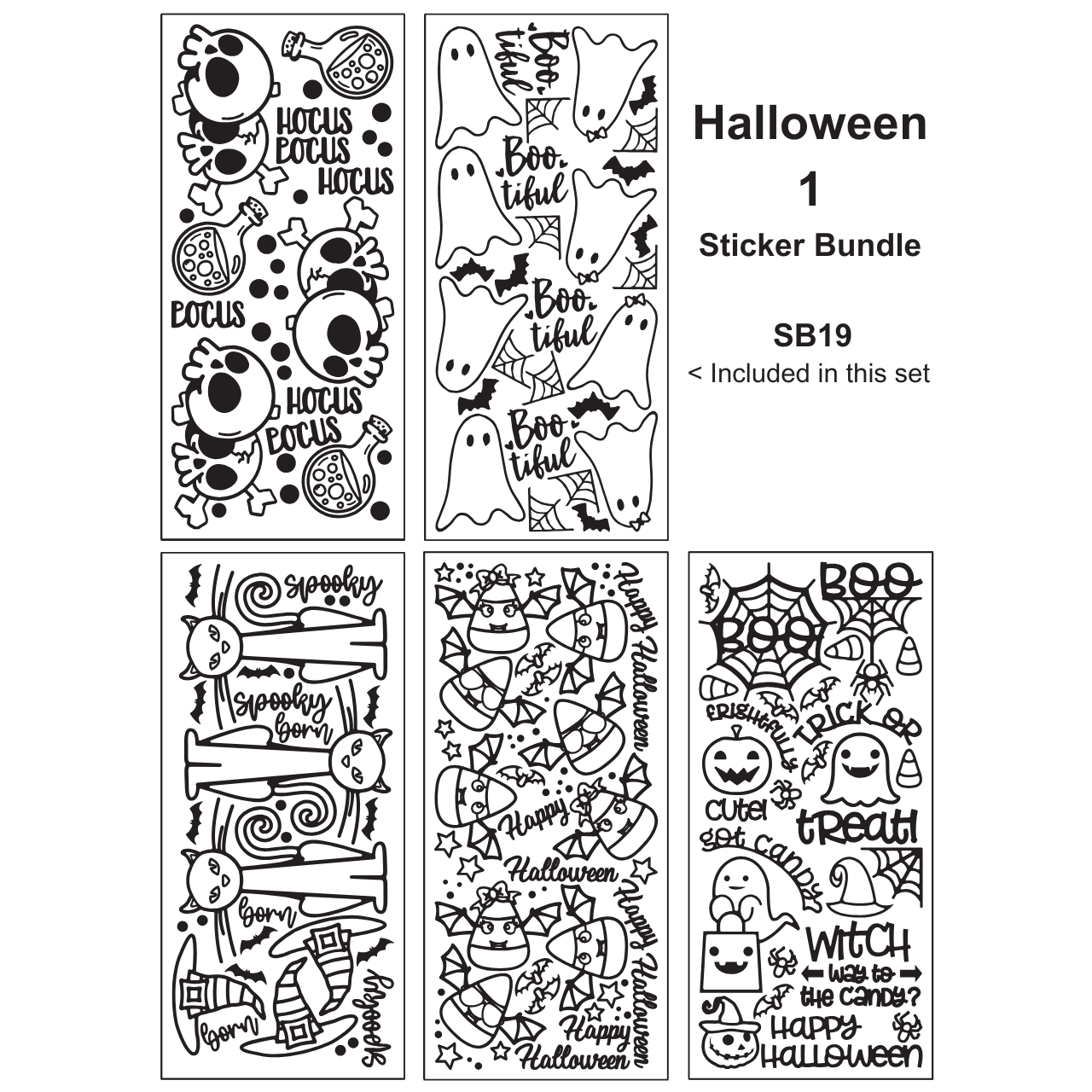 Halloween 1 Sticker Bundle