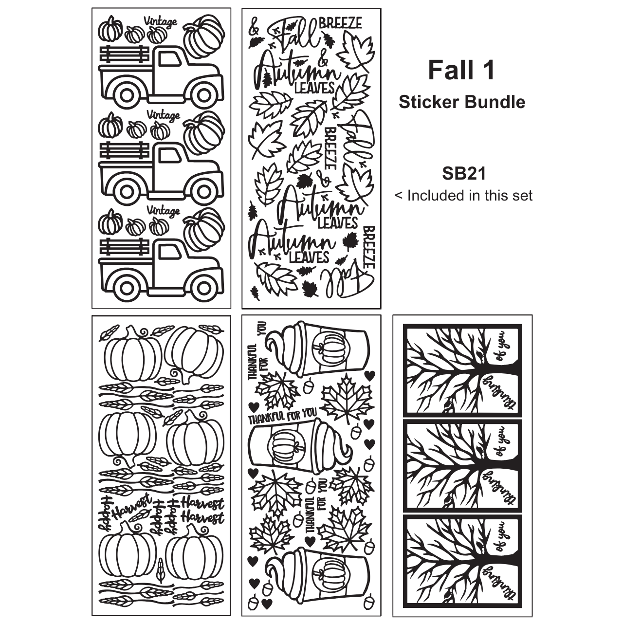 Fall 1 Sticker Bundle