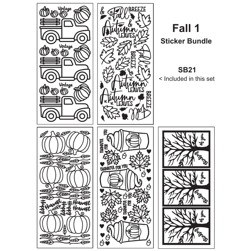 Fall 1 Sticker Bundle