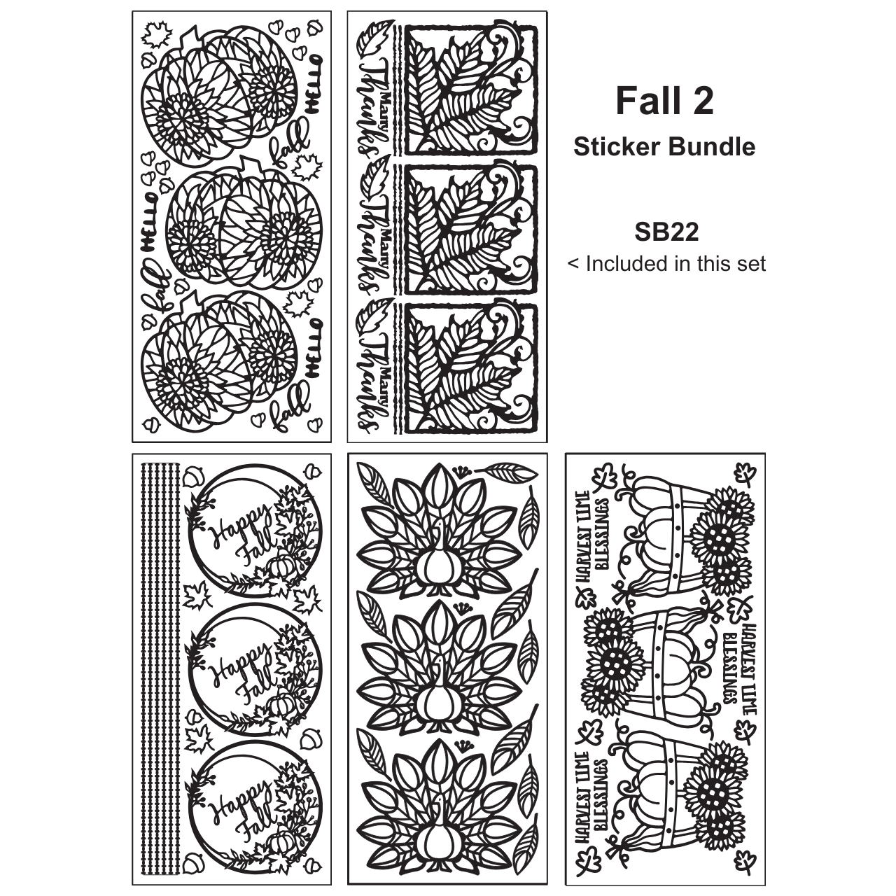 Fall 2 Sticker Bundle