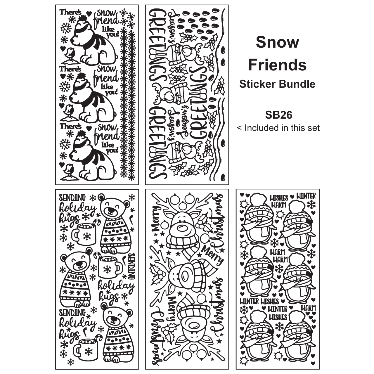 Snow Friends Sticker Bundle