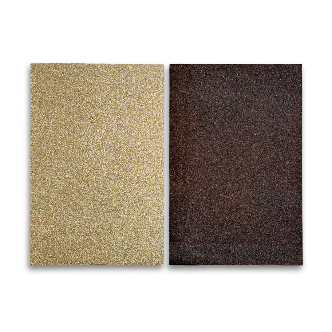 Sand & Bronze Glitter Paper