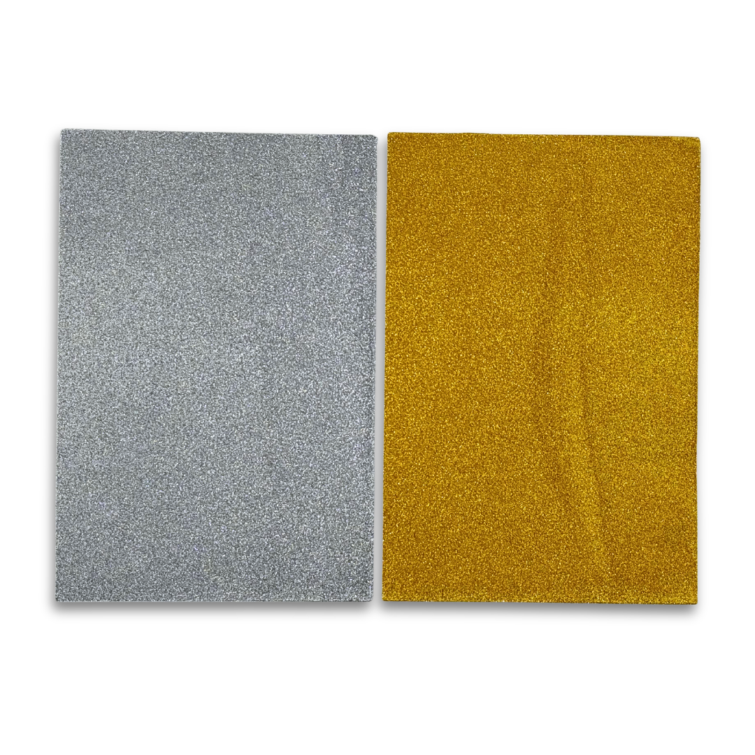 Silver & Gold Glitter Paper