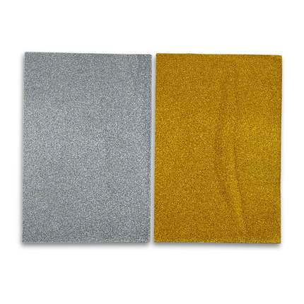 Silver & Gold Glitter Paper
