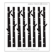 Birch Trees Mini Sticker